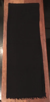 Bufanda de estola 100 % Loro Piana cachemir y seta/envoltura de seda en negro - unisex Foto 1 de 4