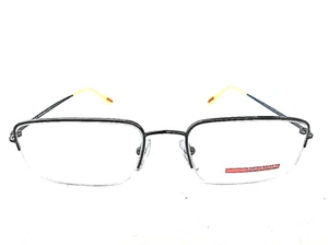 PRADA VPS 51F VPS51F 5AV-1O1 Silver Semi-Rimless 55mm Eyeglasses Frame Italy - Picture 1 of 5