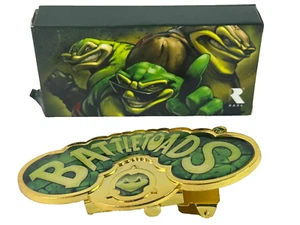 Loot Crate Battletoads Belt Buckle 2017 Rare Exclusive Green Gold Xbox - Picture 1 of 7