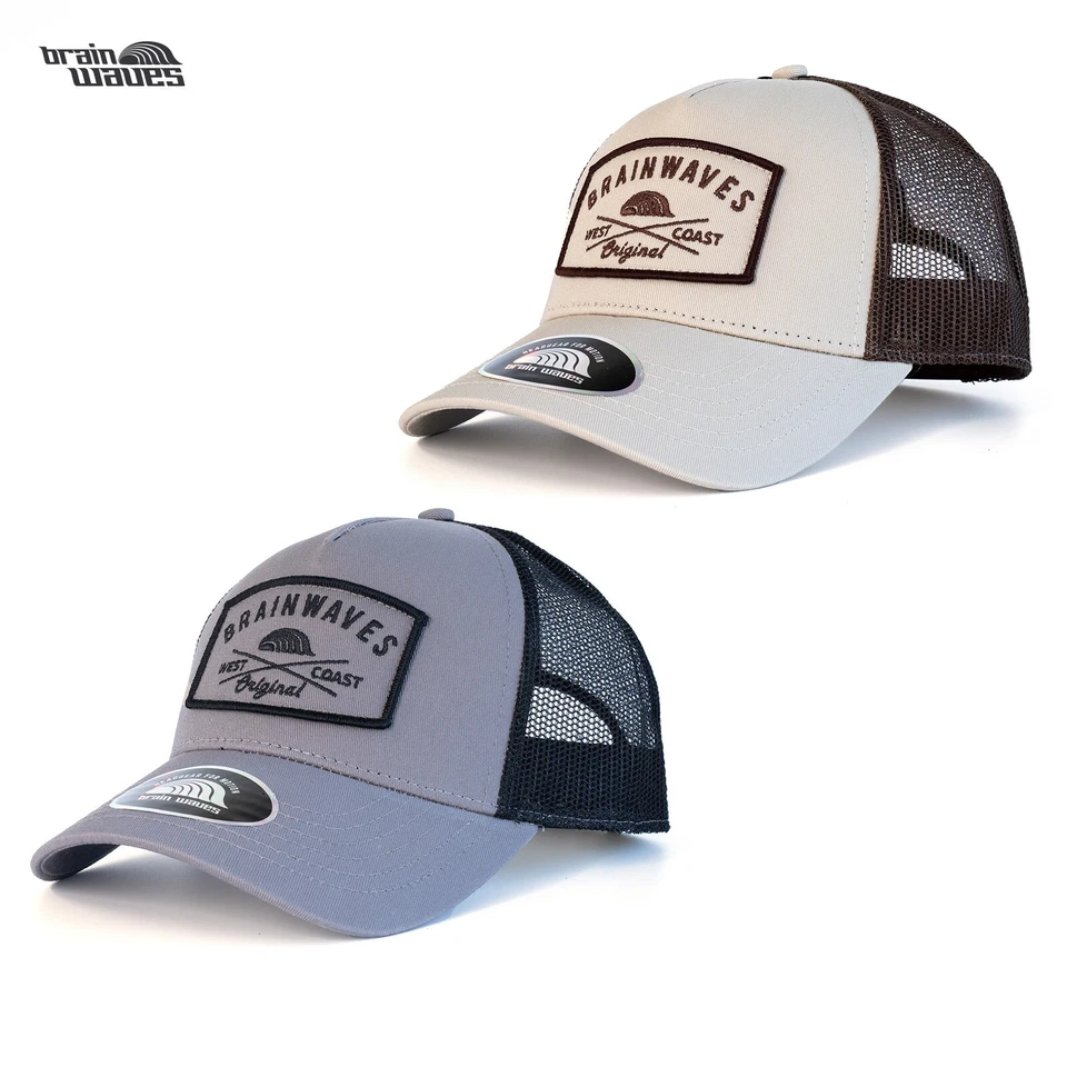 Brain Waves Tim Trucker Cap Mütze Kappe Verstellbar Snapback Neu 2 Farben