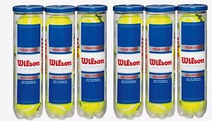 6 x Wilson Tour Competition 4 Tennis Ball Pack (Total 24 balls)- Free Shipping