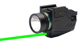 Tactical flashlight and green laser combo for Glock 23 gen 5 home defense gear. - Picture 1 of 9