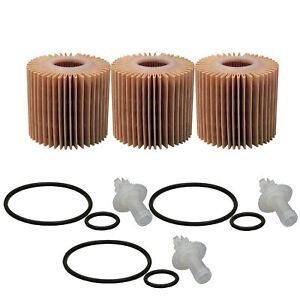 Wix Set of 3 Engine Motor Oil Filters For Lexus Scion Toyota