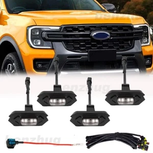 LED Grille Lights Raptor Style White Lamp W harness For Ford RANGER T9 2023-2024 - Foto 1 di 6