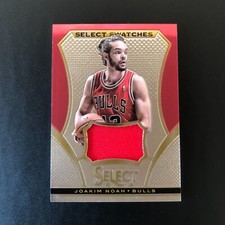 2013-14 Panini Select Joakim Noah #40 Select Swatches Game Worn Material Bulls