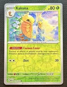 Kakuna 014/165 Holograma Inverso Escarlata y Violeta 151 Carta Pokémon TCG CASI NUEVO+ - Imagen 1 de 1