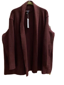 NWT Eileen Fisher  2X Brownstone Boiled Wool High Collar Jacket Coat $348.00 - Picture 1 of 10