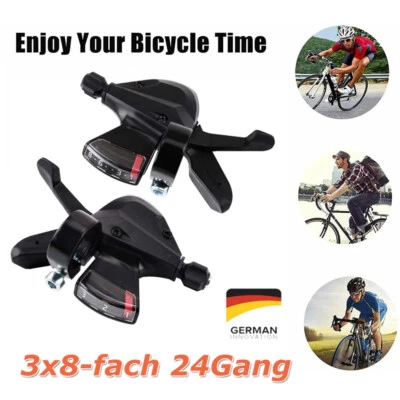 2x Fahrrad Schalthebel Altus MTB SL-M 310 für Shimano 24Gang 3x8-fach Schaltung - Bild 1 von 4