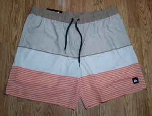Quiksilver Swim Shorts (XL) Elastic Waist, Stretchy, Pockets, Quick Dry, NEW - Picture 1 of 4