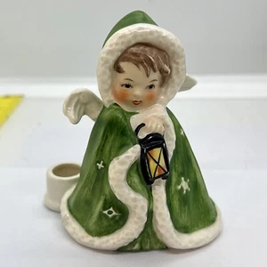 Portavelas ángel vintage 1958 Goebel w. Alemania verde Navidad - Imagen 1 de 8
