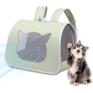 Mochila para gatos porta mascotas malla ventilada lados suaves perro mochila de viaje exterior - Imagen 1 de 19