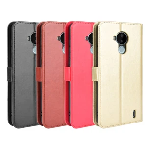 Premium Leather Wallet Flip Protective Case Cover For Nokia C30 C31 C32 C12 XR21 - Picture 1 of 9