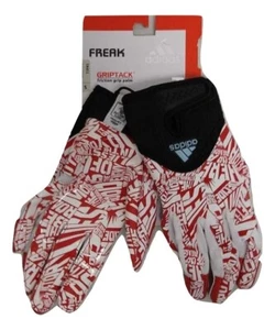 Adidas GripTack Freak Football Gloves Red/White Small - Picture 1 of 2