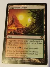 COPPERLINE GORGE Scars of Mirrodin MTG Land RARE