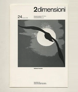 1983 Italian Graphic Design 2 DIMENSIONI 24: RAFFAELLO FIORENTIN Advertising Mag - Imagen 1 de 6