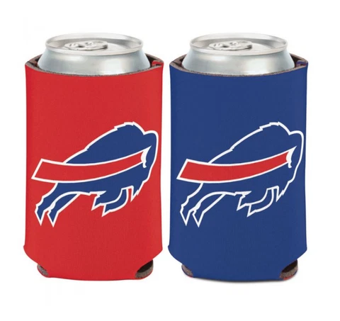Buffalo Bills Logo Red & Blue 12oz Can Cooler Cover