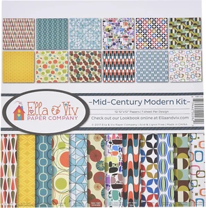 Ella & Viv von EAV-1102 Mid Century Modern Sammelalbum Sammlung Kit, 12x12 Zoll - Bild 1 von 2