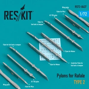Pilones ResKit para Rafale tipo 2 (1/72) RS72-0437 - Imagen 1 de 1