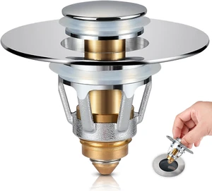 Tgosomt Bathroom Sink Stopper, Bathroom Sink Drain Strainer, Revolutionary Bathr