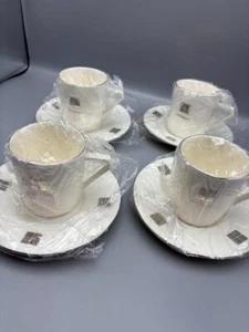 Yves Saint Laurent Cup and Saucer 4set YAMAKA INTERNATIONAL JAPAN - Picture 1 of 8