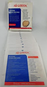 Aderezo de espuma de silicona sagrada ALL GOOODA 7""x7"" [paquete de 10] cuidado de heridas Exp-10-25 - Imagen 1 de 6