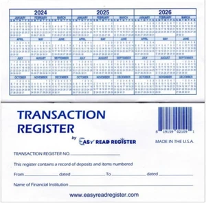 12 Check Registers for Personal Checkbook - Checkbook Ledger Transaction Registe - Picture 1 of 12