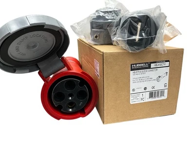 HUBBELL HBL4100C7W Pin&Sleeve Connector 4100C7W 100A 3P4W 480V - Image 1 of 2