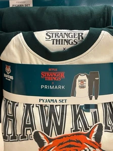 Stranger Things Hawkins Tigers Pyjama Set Men’s UK Sizes XS-2XL - Picture 1 of 4