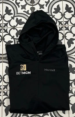 Marmot Athletic Bet MGM Sudadera con Capucha Esquí Negro Para Hombres Grande Cremallera Abrigo Chaqueta Foto 1 de 4