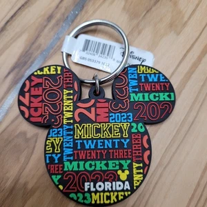 Disney Mickey Mouse Head Key chain Jerry Leigh Souvenir - Picture 1 of 4