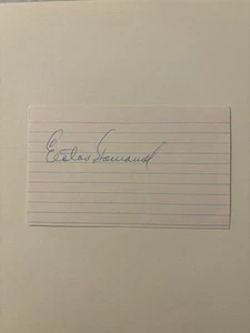 Elston Howard Signed Jsa Certified 3x5 Index Card Authentic Autograph - Picture 1 of 4