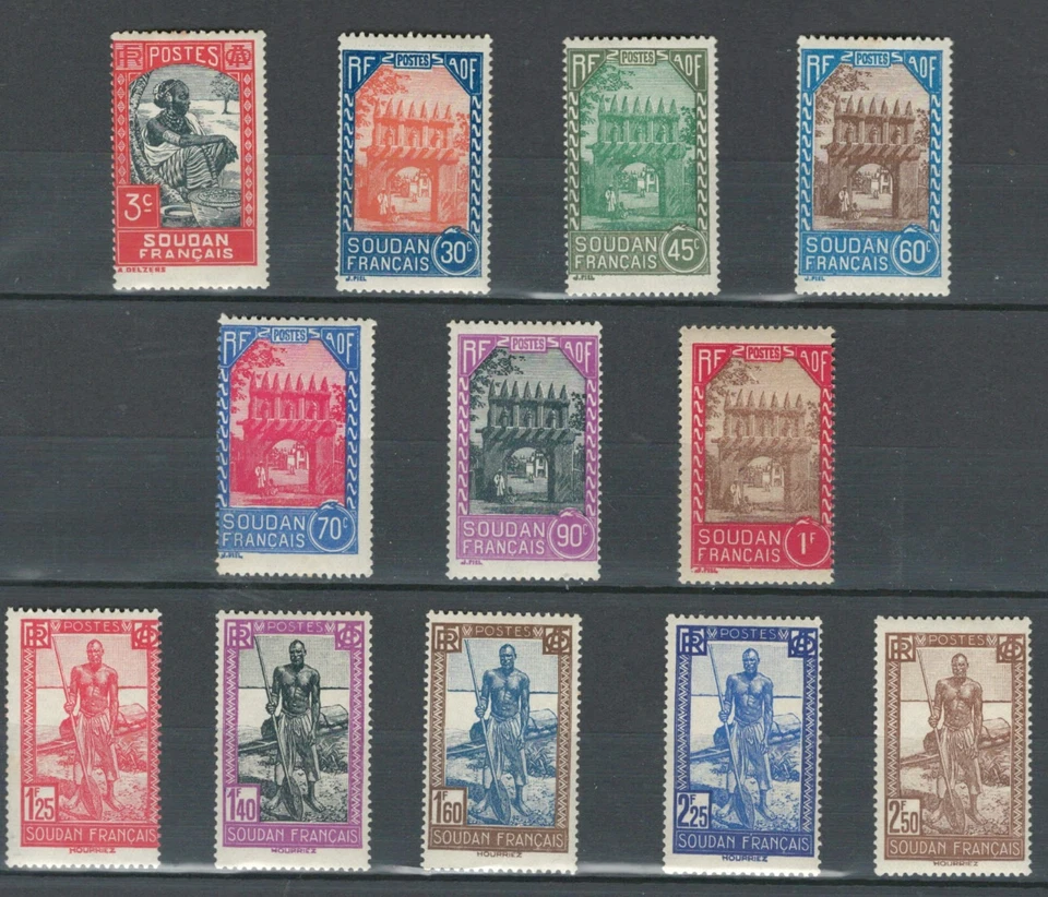 FRENCH COLONIES AFRICA HISTORICAL SITES HUNTING SET MNH  STAMP LOT(SUD 922) - Image 1 of 1