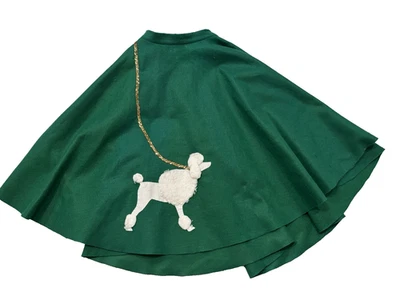 Handmade Felt Poodle Skirt Women's Green Costume Halloween Play Grease Sz M/L - Image 1 of 4