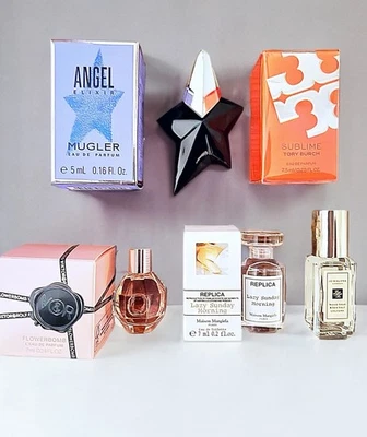 Mini Perfume Talla de Viaje Para Mujer 5 Piezas Conjunto de Alta Gama Mugler Malone Réplica Lujo Foto 1 de 4