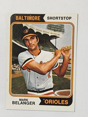 1974 Topps #329 Mark Belanger Baltimore Orioles Near Mint or better card scanned - Image 1 of 2