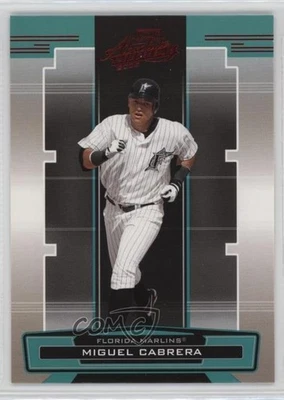 2005 Playoff Absolute Memorabilia Red Miguel Cabrera #70 - Image 1 of 2