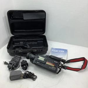 Sony Handycam Video Hi8 CCD V-99 Camcorder w/ Hard Case - For parts or repair - Picture 1 of 8