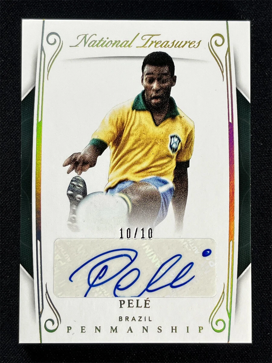 Last No Jersey# 10/10 ！2018 Panini National Treasures Pele Gold Penmanship Auto