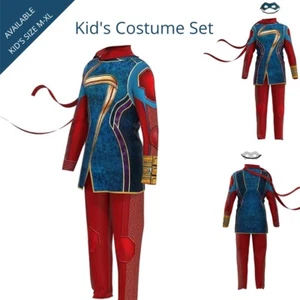 95-115 CM Heights XS Kids Superhero Costume Ms Marvel Cosplay for Halloween - Picture 1 of 2