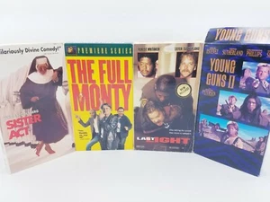 Lot of 4 VHS Tapes Sister Act, The Full Monty, Last Light, Young Guns 2 - - Picture 1 of 8