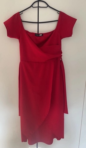 VETEMENTS Abito avvolgente rosso Ess Vee abbigliamento