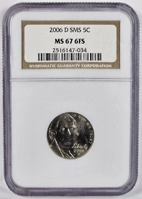 2006 D Jefferson Nickel *** NGC MS 67 6FS *** SMS - Image 1 of 4