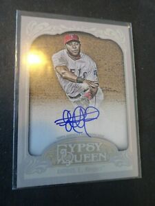 2012 Topps Gypsy Queen Elvis Andrus Auto Rangers - PWE .95 Shipping