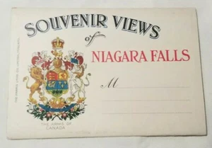 Stampa stile fisarmonica vintage collezione "Souvenir vedute delle cascate del Niagara" anni '20 - Foto 1 di 9