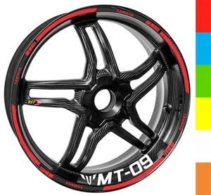Wheel Stickers for Yamaha MT-09 Rim Tape Decals Motorcycle Graphics 17" - Picture 1 of 7