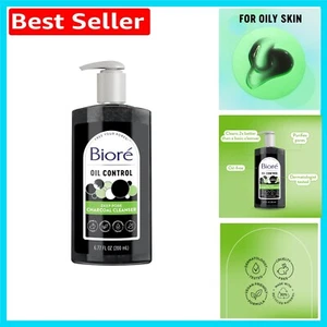 Gentle 200ml Charcoal Cleanser by Biore - Cleanses & Smoothens Oily Skin - Picture 1 of 9