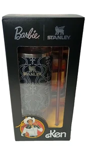 AUTHENTIC Barbie x Stanley Ken Tumbler 40 Oz Black - Ships Next Day of Purchase - Picture 1 of 3