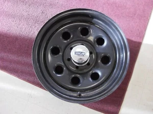 USED CRAGAR WHEELS # 397 Soft 8 Wheels 15X8 6X139.7 Gloss Black (Set of 4) - Picture 1 of 4