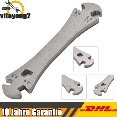 Speichenschlüssel Fahrrad Anziehwerkzeug Speichenspanner Nippelspanner Stahl - Bild 1 von 4