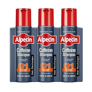 Alpecin C1 Caffeine Shampoo, 8.45 fl oz Caffeine Shampoo Cleanses (Pack of 3) - Picture 1 of 13
